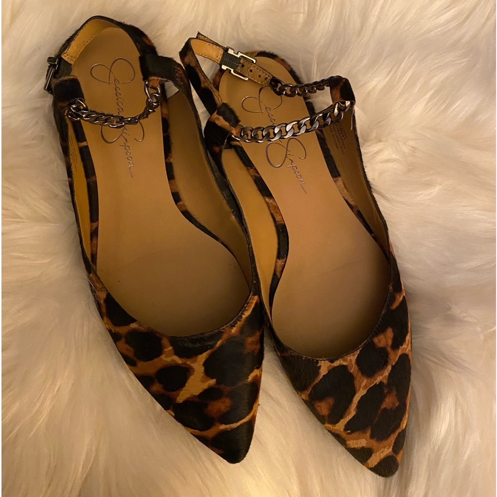 Jessica Simpson Leopard Flats